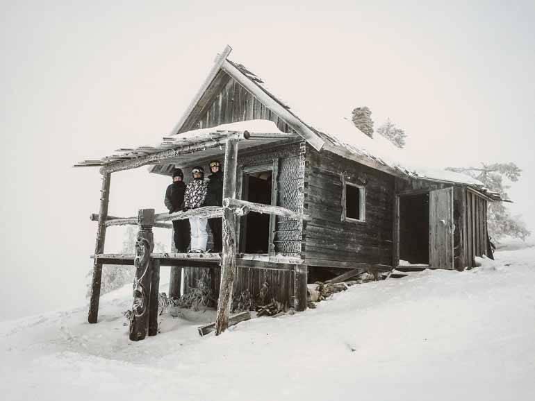 Besuch im Santa Claus Haus: Die Hütte liegt auf dem Berg in Levi. 
